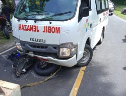 Tabrakan Beruntun di Pangandaran, 3 Motor Bertabrakan Dengan Mobil Ambulans Jenazah