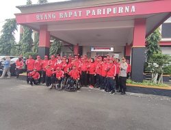 Atlet Disabilitas NPCI Pangandaran Dilakukan Pengukuhan Sekaligus Pelepasan, Bupati Jeje Ingin Targetnya 15 Besar