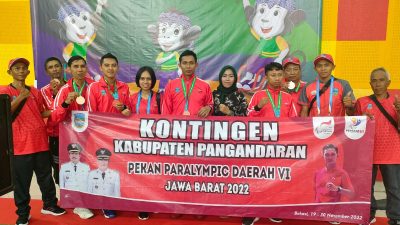 Peparda VI Jabar, Kabupaten Pangandaran Masuk Peringkat Ke-14 Dengan Perolehan 20 Medali