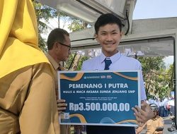 Bikin Bangga, Ribuan Siswa di Pangandaran Sambut Siswa Juara Lomba Maca Nulis Aksara Sunda Se_Jabar