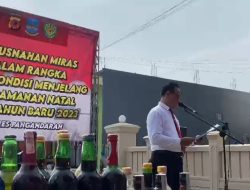 Jelang Nataru, Penyakit Masyarakat Dimusnahkan Polisi Pangandaran