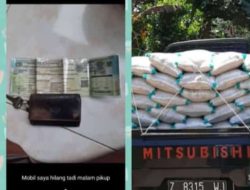 Hati-hati! Terparkir di Halaman Rumah, Mobil Pikap di Pangandaran Dicuri Orang