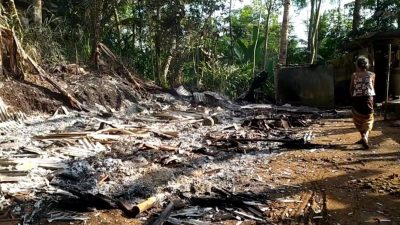 Diduga Pelaku Pembakaran Rumah Nenek Tua di Kab Pangandaran ODGJ