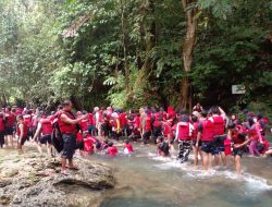 Jelang Ramadan, Sungai Citumang Pangandaran Terus Dipadati Pengunjung