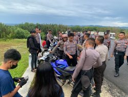 Asyik Ngabuburit, Puluhan Polisi Pangandaran Datang Tertibkan Knalpot Bising