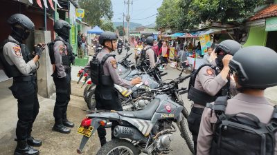 Patroli Bermotor, Polres Banjar Tingkatkan Kewapadaan Saat Ngabuburit