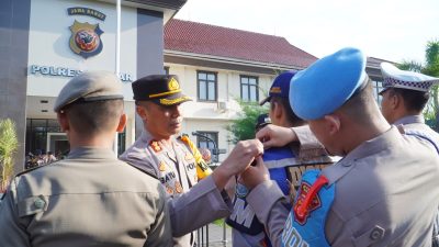 Cek Kesiapan Personel, Polres Banjar Apel Gelar Pasukan Ops Ketupat Lodaya 2023