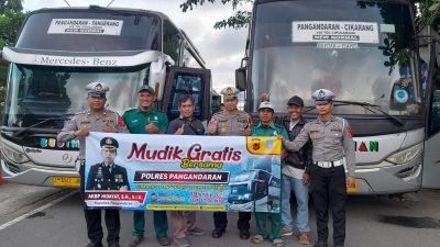 Mudik Gratis Polres Pangandaran, Pemudik Bahagia