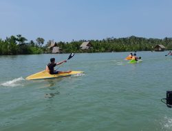 Libur Lebaran 2023, Sejumlah Pemuda Karang Taruna di Pangandaran Isi Kegiatan dengan Balap Kano