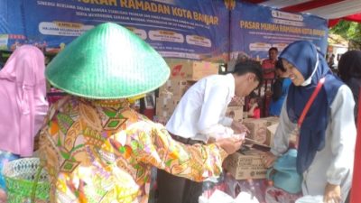 Beberapa Komoditi di Pasar Murah Ramadhan Kota Banjar Diserbu Masyarakat