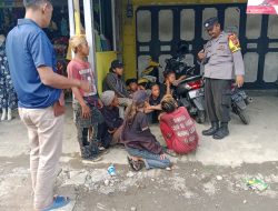 Bikin Resah! Kawanan Anak Punk di Kalipucang Berkelahi