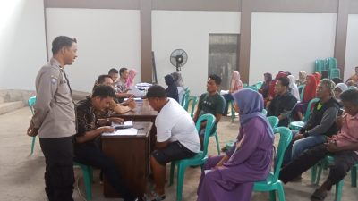 Polsek Pataruman Kota Banjar Monitoring Bantuan Warga