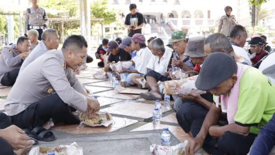 Makan Siang Bersama, Begini Kedekatan Kapolres Banjar dengan Masyarakat