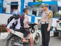 Satlantas Polres Pangandaran Beri Himbauan Rutin Berkendara