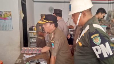 Banyak Rokok Ilegal, Personel Gabungan Pangandaran Datangi Warung-warung