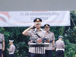 HUT Bhayangkara ke 77, Polres Banjar Gelar Upacara Ziarah