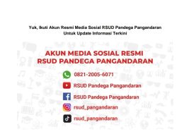 Informasi Pelayanan di RSUD Pandega Pangandaran, Bisa Diakses di Akun Medsos