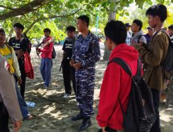 Personel Gabungan di Pangandaran Woro-Woro Ingatkan Wisatawan