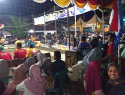 Meriahnya Turnamen Bola Voli Digelar Karangtaruna Desa di Pangandaran