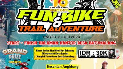 Jangan Ketinggalan! Funbike Berhadiah Motor Meriahkan Hari Jadi Karta Sambat ke 16 Tahun, Buruan Daftar
