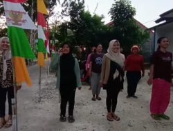 Semangat Sambut HUT RI ke 78, Emak-emak di Pangandaran Kompak Latihan Jalan Santai