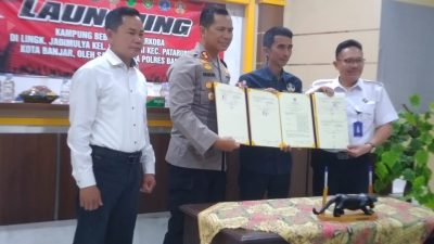 Wujudkan Desa Bersinar, Pemkot Banjar Launching Kampung Bebas Narkoba