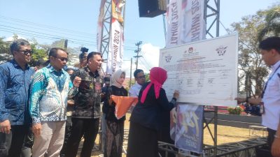 Kirab Pemilu di KPU Pangandaran
