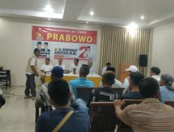 Rokhmat Kukuhkan Relawan Prabowo di Pangandaran, Target Diatas 50 Persen