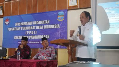 Bupati Pangandaran Buka Muscam PPDI Kecamatan Pangandaran 