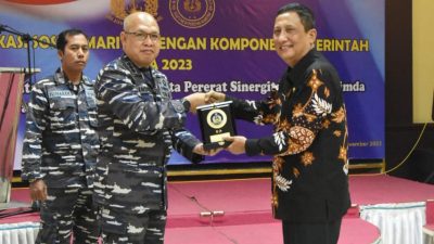 Dalam Mendukung Wilayah Pertahanan Laut, Wabup Pangandaran Hadiri KOMSOS MARITIM