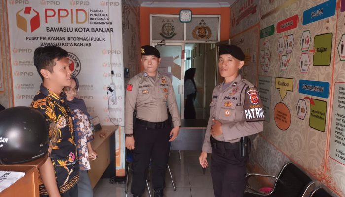 Sat Samapta Polres Banjar Lakukan Patroli di KPU