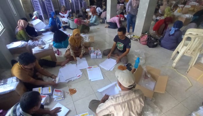 Inilah Hasil Sorlip Surat Suara KPU Pangandaran