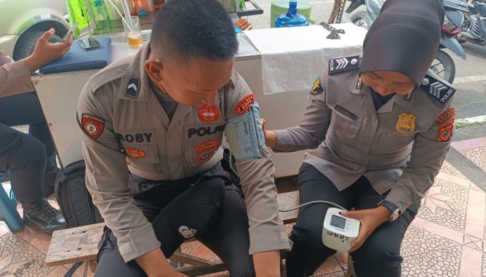 Dokkes Polres Banjar Cek Kesehatan Personel Pengamanan Pemilu
