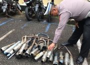 Sat Lantas Polres Banjar Tindak Pengguna Knalpot Brong