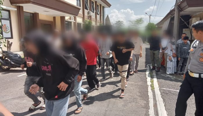 Meresahkan, Personel Gabungan di Kota Banjar Amankan Puluhan Remaja