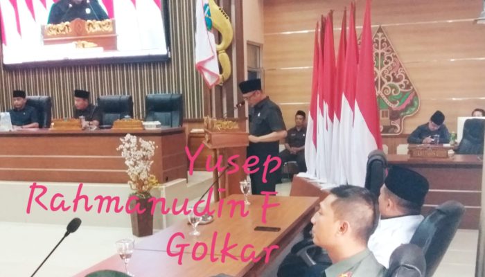 LKPJ Bupati Pangandaran Tahun 2023, Ini Pandangan dari Anggota DPRD Fraksi Golkar