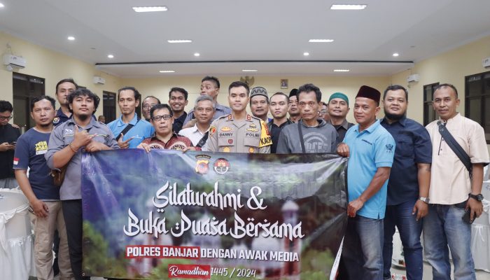Perkuat Sinergitas, Kapolres Banjar Bukber dengan Wartawan di Kota Banjar