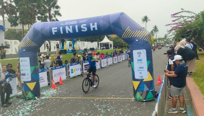 Cycling De Jabar, 202 Pesepeda Finish di Pangandaran