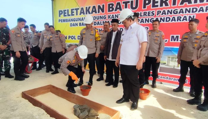 Peletakan Batu Pertama Kantor Polres Pangandaran, Kapolda Minta Diawasi Betul