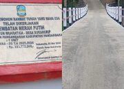 Aneh! Lantai Jembatan di Sukahurip Pangandaran Muruluk Padahal Baru Dibangun