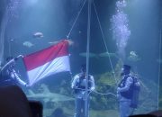 Momen Upacara HUT Kemerdekaan RI di Aquarium Indonesia Pangandaran