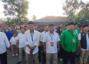 Deklarasi dan Pendaftaran di KPU, Paslon HUDANG Diiringi Ormas dan LSM di Pangandaran