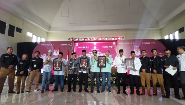 KPUD Kota Banjar Umumkan Nomor Urut Masing-masing Paslon