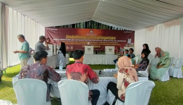 Pilkada 2024, KPU Pangandaran Lakukan Simulasi di TPS