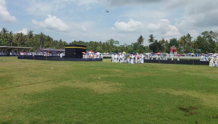 Ribuan Peserta didik RA di Pangandaran Ikuti Peragaan Manasik Haji Tingkat Kabupaten