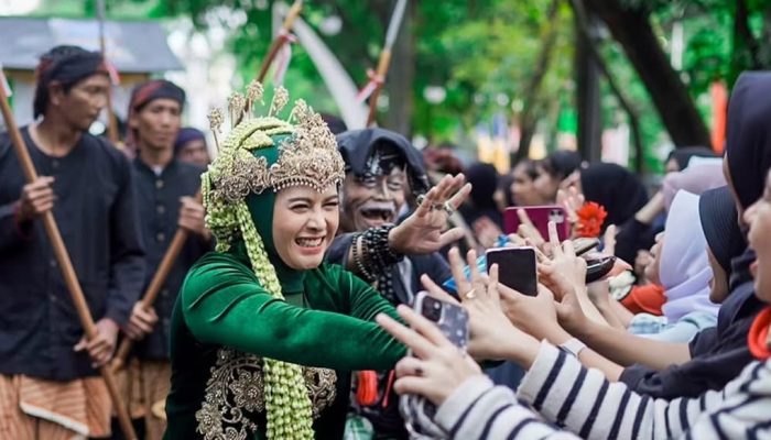 Penampilan Bupati Pangandaran Citra Pitriyami di HUT ke 80 Jabar