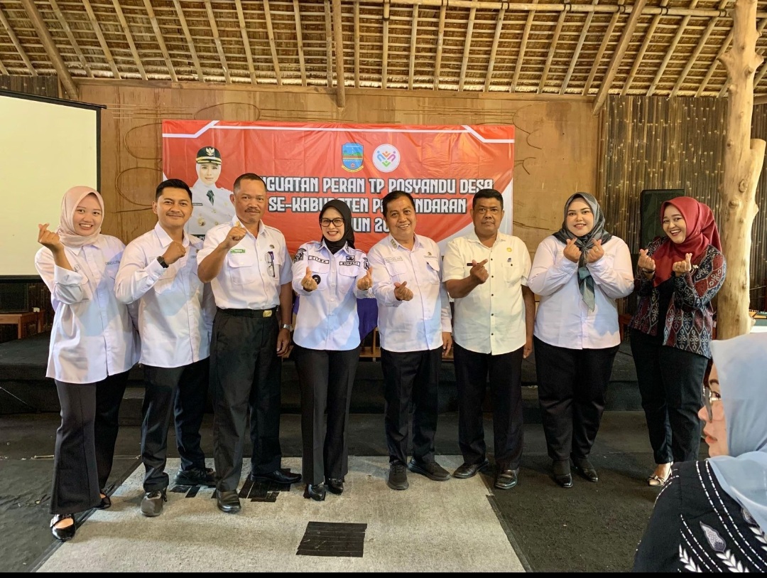 Bupati Pangandaran Hj Citra Pitriyami saat membuka peningkatan Peran TP Posyandu Desa se Kabupaten Pangandaran Rabu (10/9/2025)