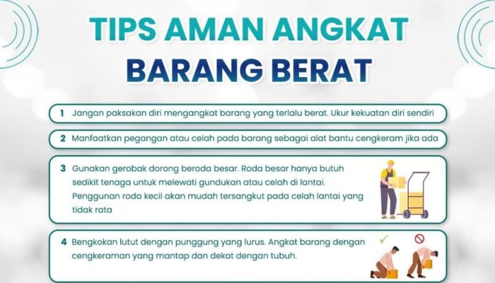 Tips Aman Mengangkat Barang Berat Demi Keselamatan Kerja