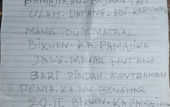 Geger, Warga Pangandaran Temukan Sepucuk Surat dari Suharman   ‎