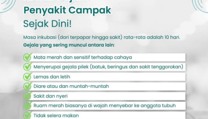 RSUD Pandega Pangandaran Edukasi Masyarakat Soal Gejala Campak